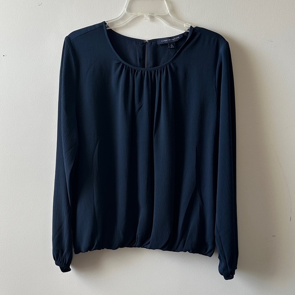 Tommy Hilfiger Tops - Tommy Hilfiger Navy Women's Blouse
